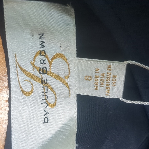 JB by Julie Brown* beaded sheath cap sleeve round neck zipper back dress - Picture 9 of 13